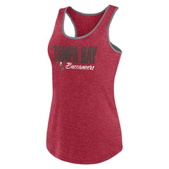 Fanatics Tampa Bay Buccaneers Women's Plus Size Fuel Tank Top Heather Red