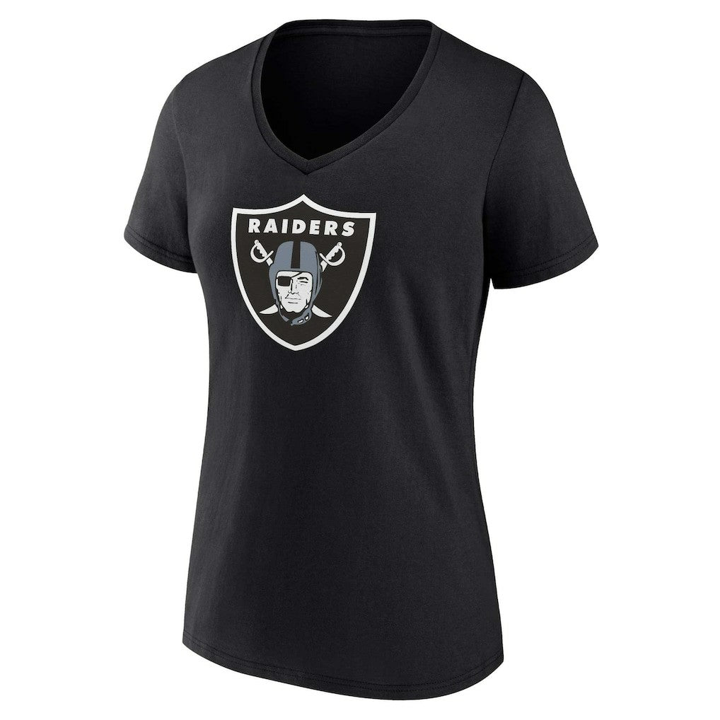 Fanatics Las Vegas Raiders Women's Plus Size Mother's Day #1 Mom V-Neck T-Shirt Black