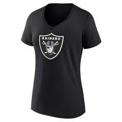 Fanatics Las Vegas Raiders Women's Plus Size Mother's Day #1 Mom V-Neck T-Shirt Black