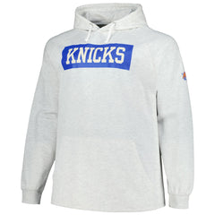 New York Knicks Big & Tall Raglan Tri-Blend Pullover Hoodie Ash | Fanatics Lifestyle