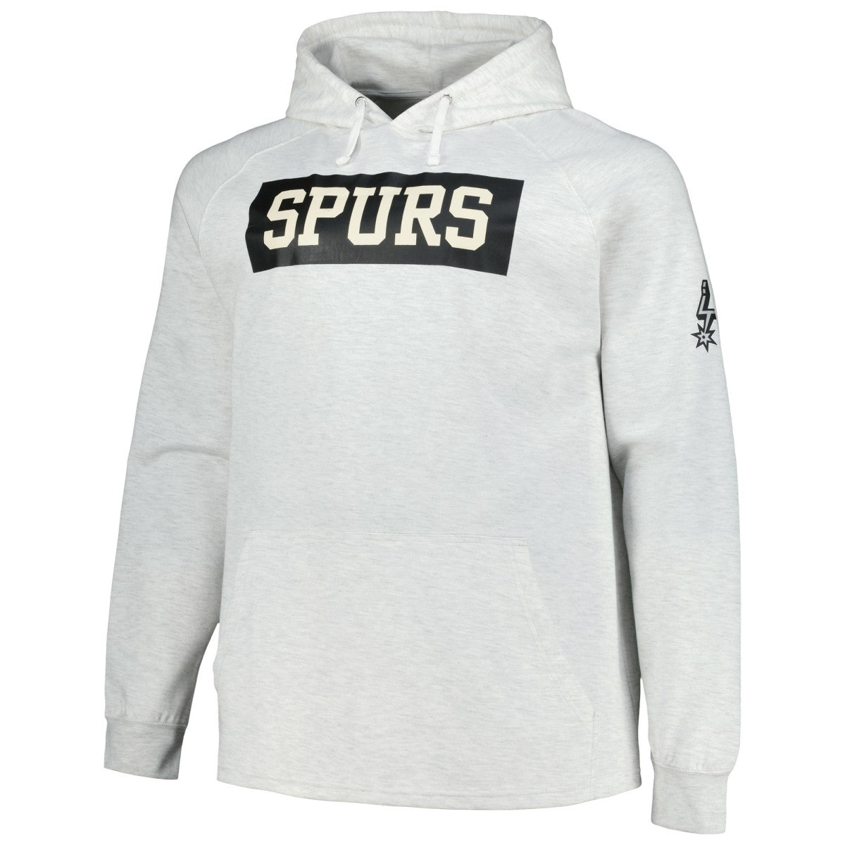 San Antonio Spurs Big & Tall Raglan Tri-Blend Pullover Hoodie Ash | Fanatics Lifestyle