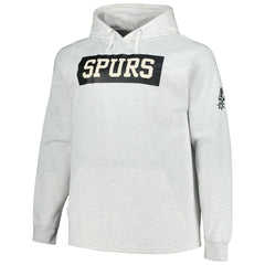 San Antonio Spurs Big & Tall Raglan Tri-Blend Pullover Hoodie Ash | Fanatics Lifestyle