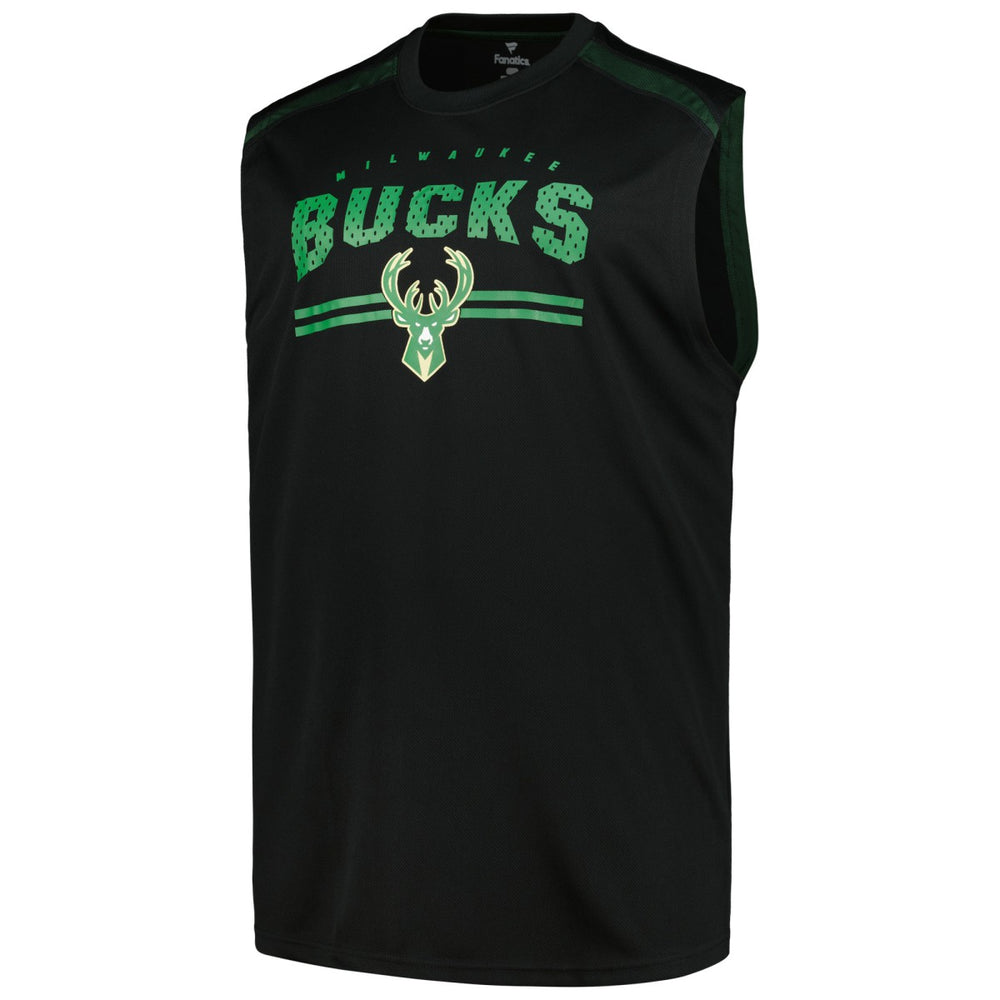 Milwaukee Bucks Big & Tall Birdseye Muscle Tank Top Black | Fanatics Near Me