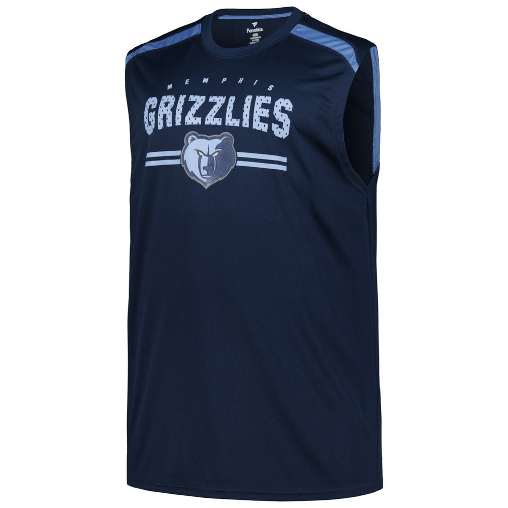 Memphis Grizzlies Big & Tall Birdseye Muscle Tank Top Navy | Fanatics US