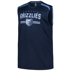 Memphis Grizzlies Big & Tall Birdseye Muscle Tank Top Navy | Fanatics US