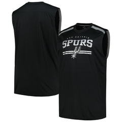 San Antonio Spurs Big & Tall Birdseye Muscle Tank Top Black | Fanatics