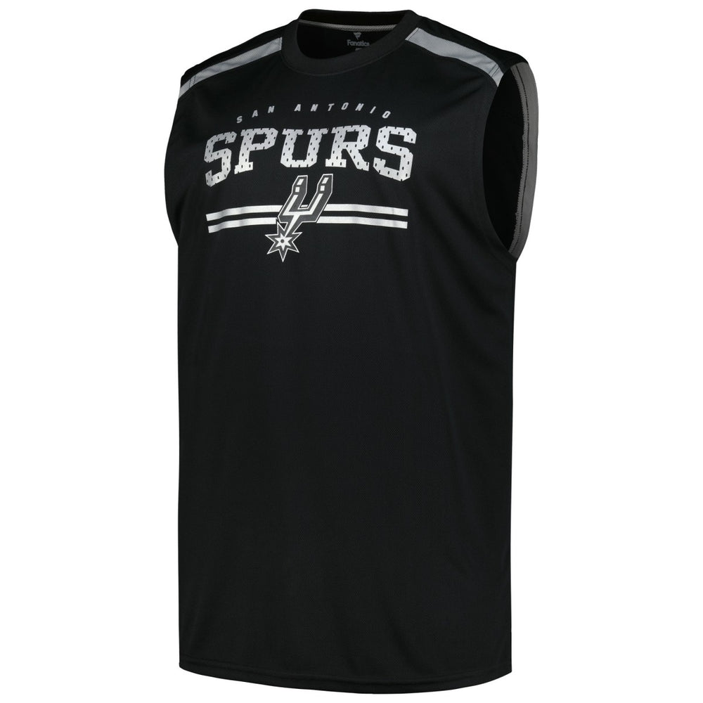 San Antonio Spurs Big & Tall Birdseye Muscle Tank Top Black | Fanatics