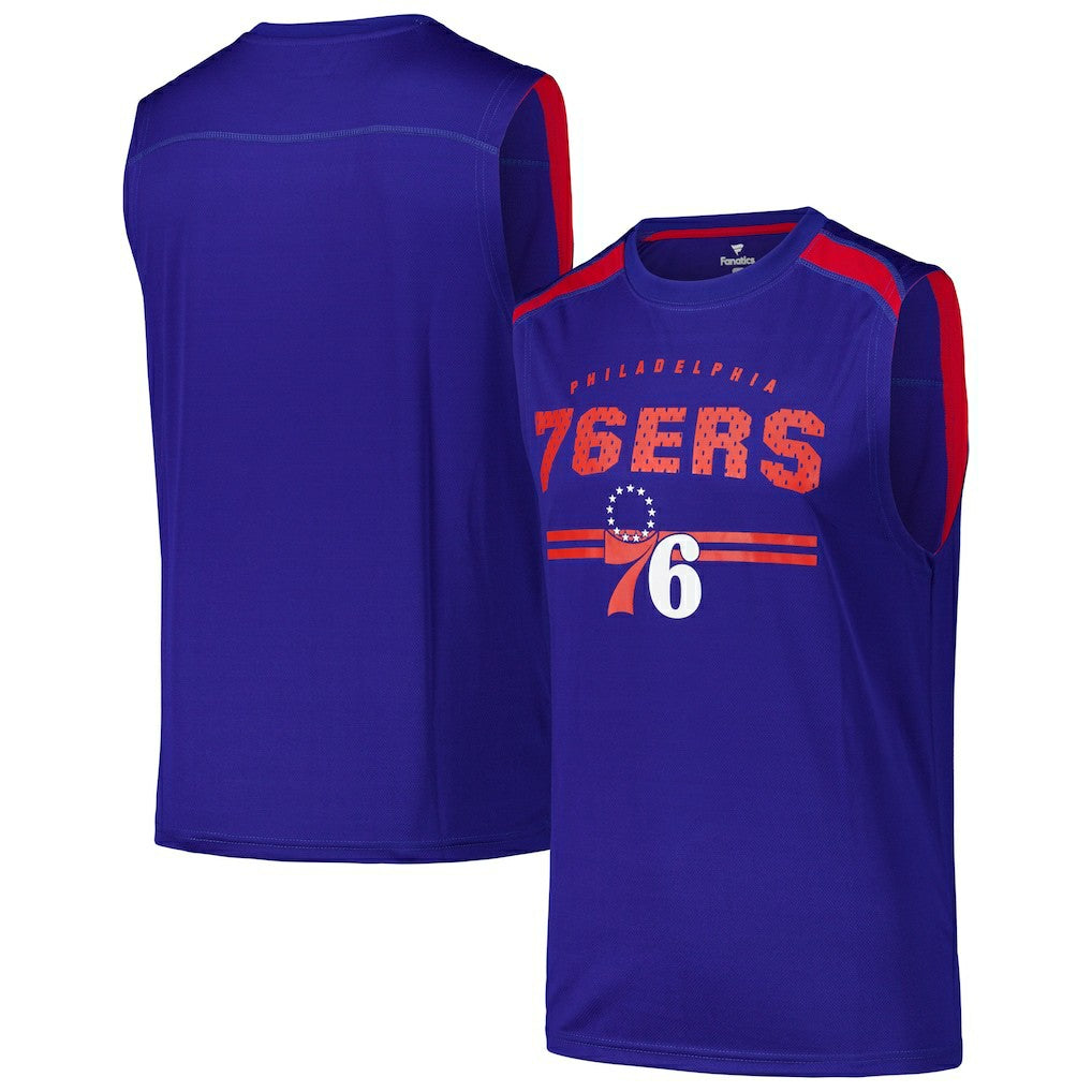 Philadelphia 76ers Birdseye Muscle Tank Top Royal | Fanatics online