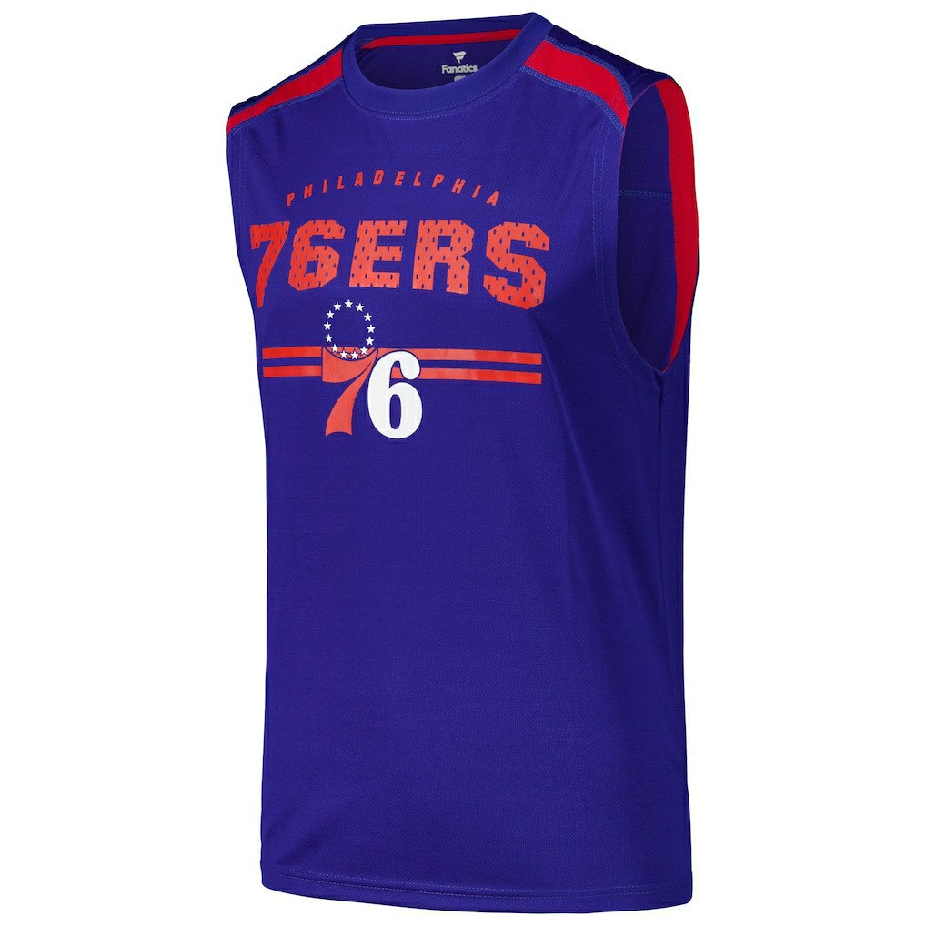 Philadelphia 76ers Birdseye Muscle Tank Top Royal | Fanatics online