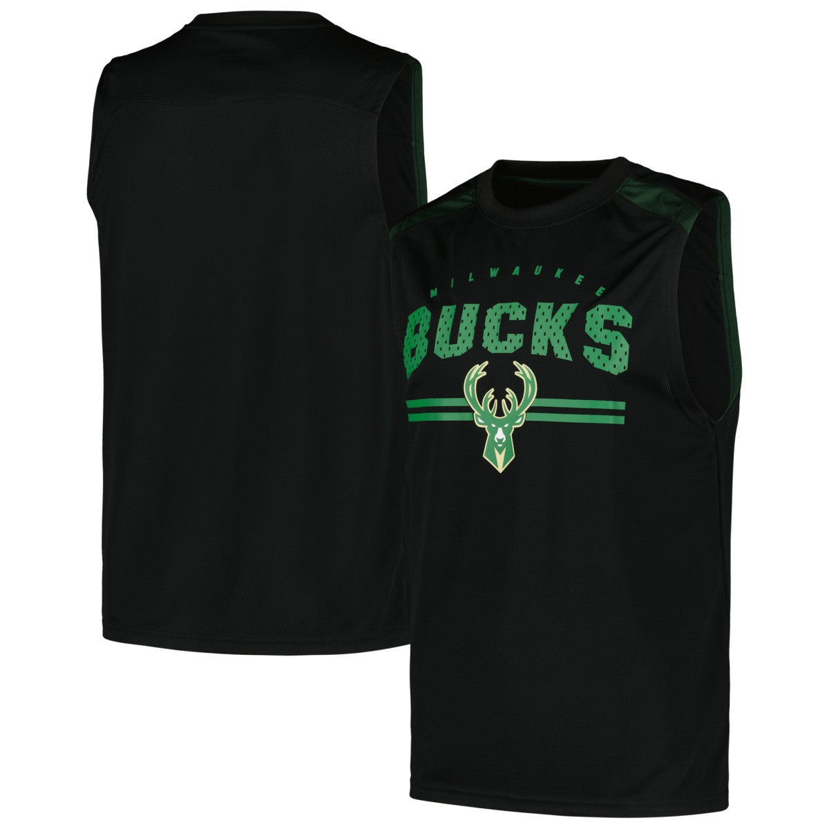 Milwaukee Bucks Birdseye Muscle Tank Top Black | Fanatics for sale