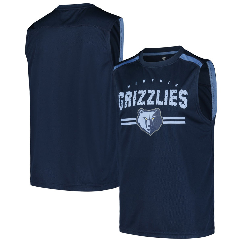 Memphis Grizzlies Birdseye Muscle Tank Top Navy | Fanatics US