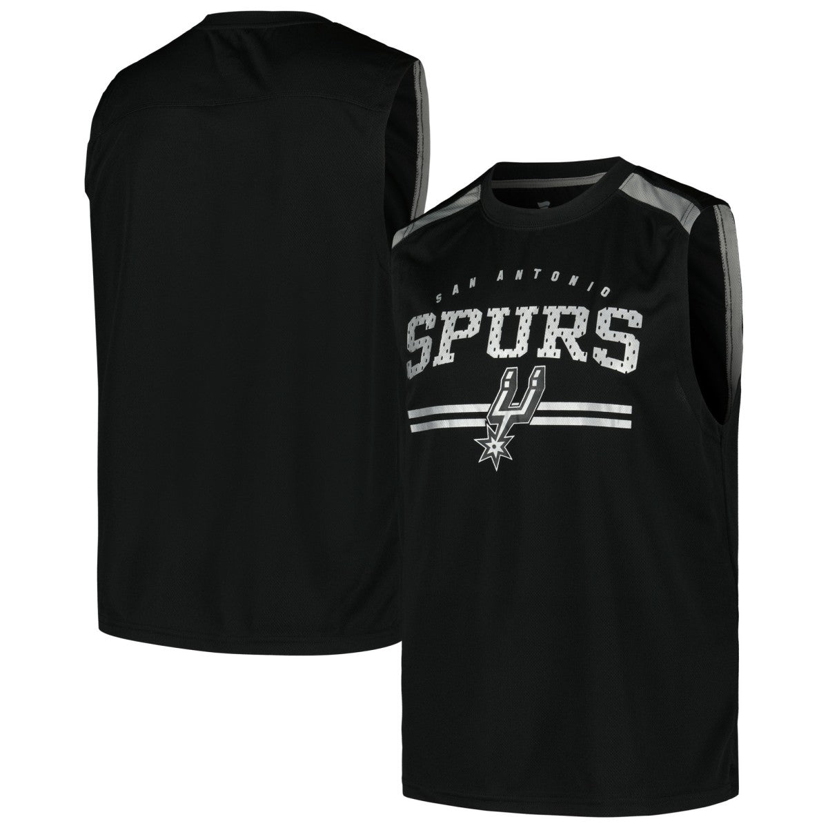 San Antonio Spurs Birdseye Muscle Tank Top Black | Fanatics for sale