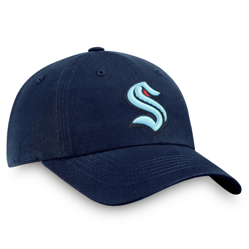Seattle Kraken Fanatics Core Primary Logo Adjustable Hat - Deep Sea Blue - NHL 201167329