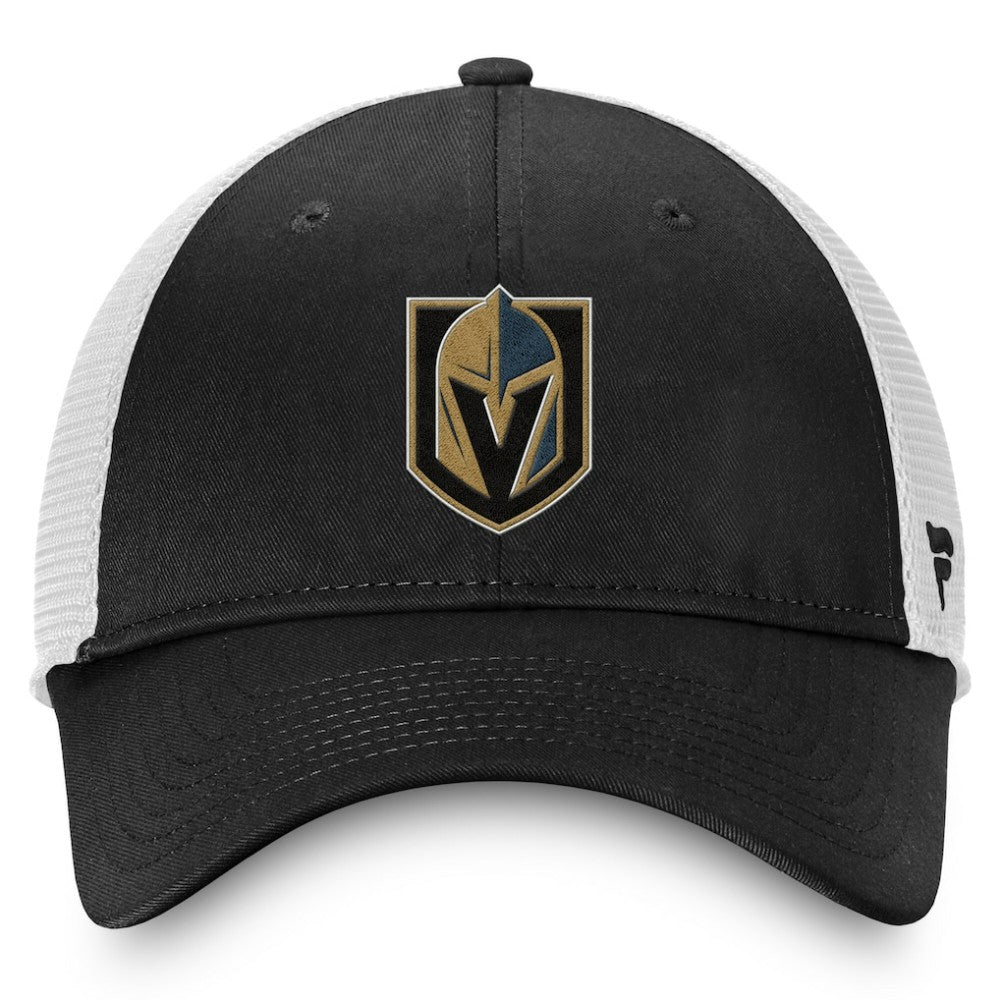 Vegas Golden Knights Fanatics Core Primary Logo Trucker Adjustable Hat - Charcoal/White - NHL 201167352
