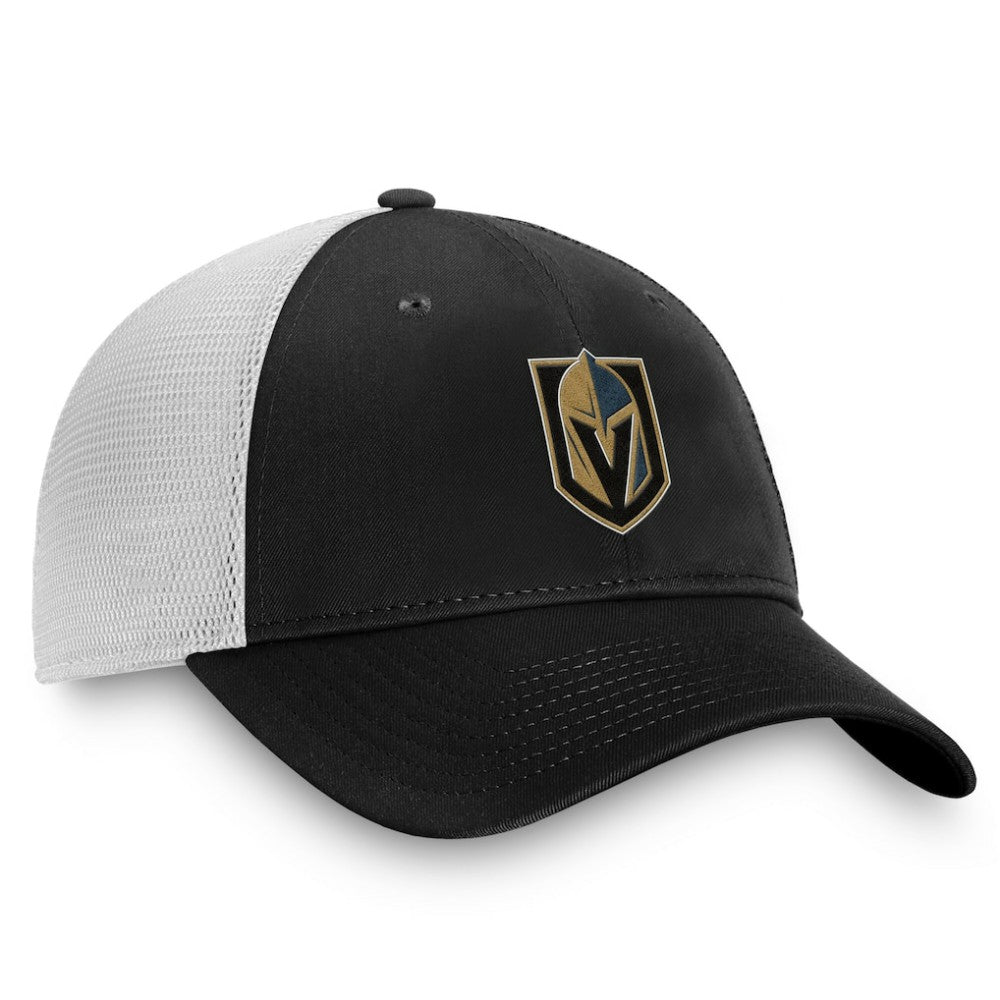 Vegas Golden Knights Fanatics Core Primary Logo Trucker Adjustable Hat - Charcoal/White - NHL 201167352