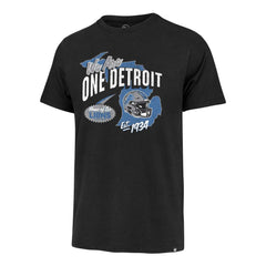 47 brand Detroit Lions '47 Regional Franklin T-Shirt Black
