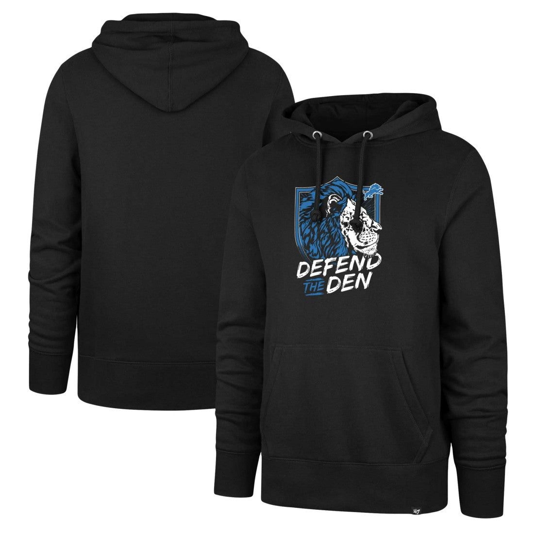 47 brand Detroit Lions '47 Men's Regional Headline Hoodie Black