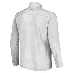Los Angeles Dodgers Tommy Bahama Delray Frond IslandZone Half-Zip Jacket - Gray - MLB on Sale