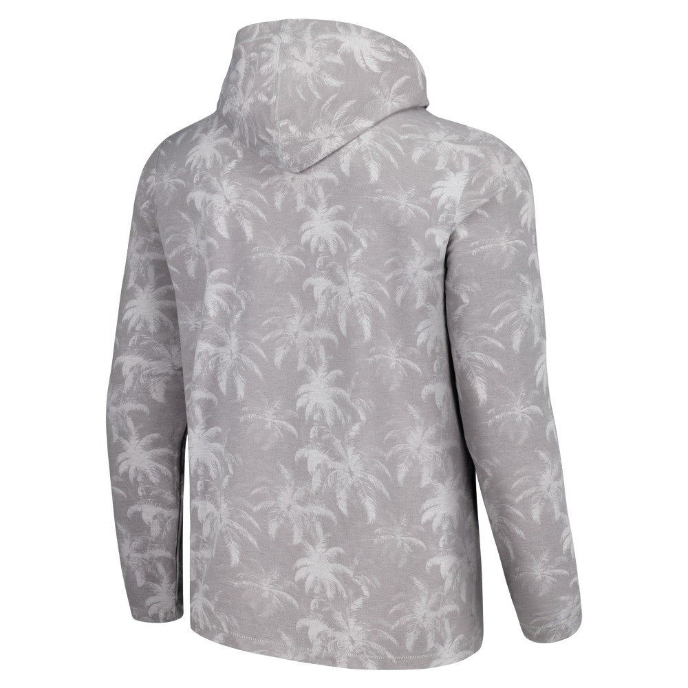 St. Louis Cardinals Tommy Bahama Palm Frenzy Hoodie Long Sleeve T-Shirt - Gray - MLB Lifestyle
