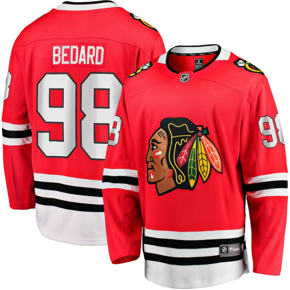 Connor Bedard Chicago Blackhawks Fanatics Home Breakaway Player Jersey - Red - NHL 201169602