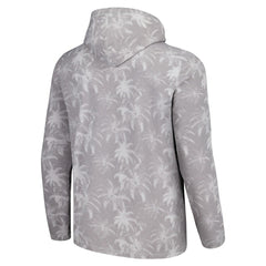 Miami Dolphins Palm Frenzy Hoodie Long Sleeve T-Shirt Gray