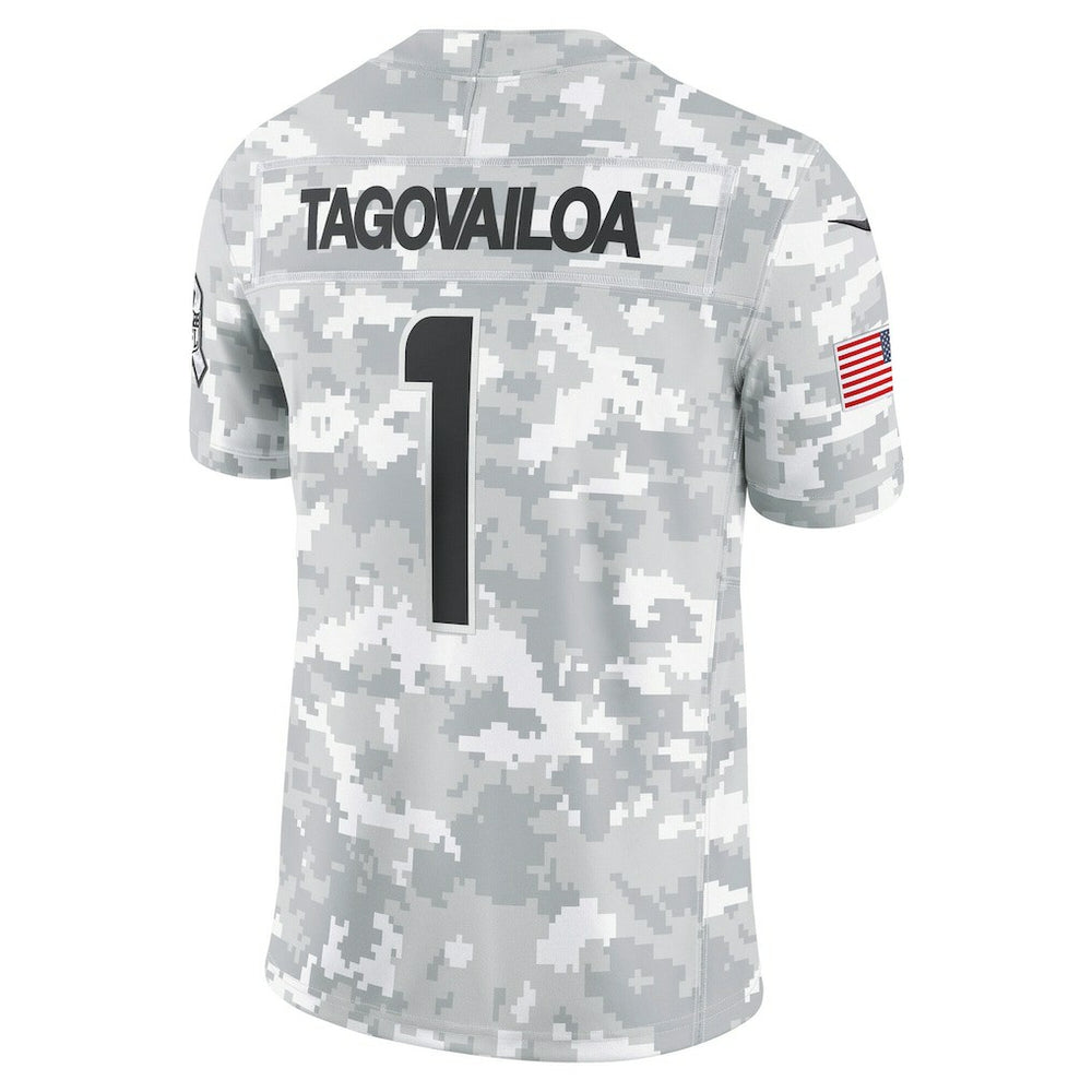 Nike Tua Tagovailoa Miami Dolphins 2024 Salute to Service Limited Jersey Arctic Camo