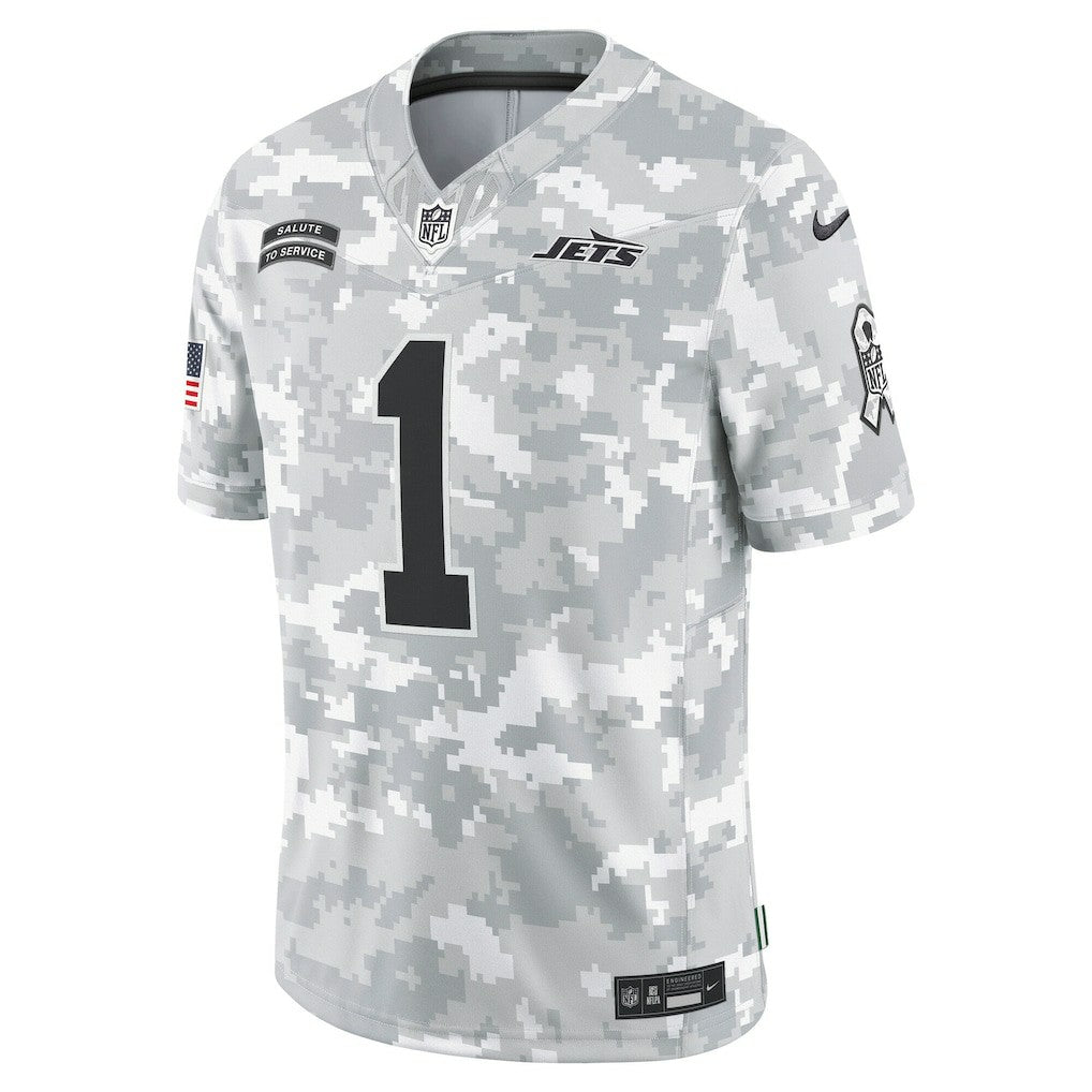 Nike Sauce Gardner New York Jets 2024 Salute to Service Limited Jersey Arctic Camo
