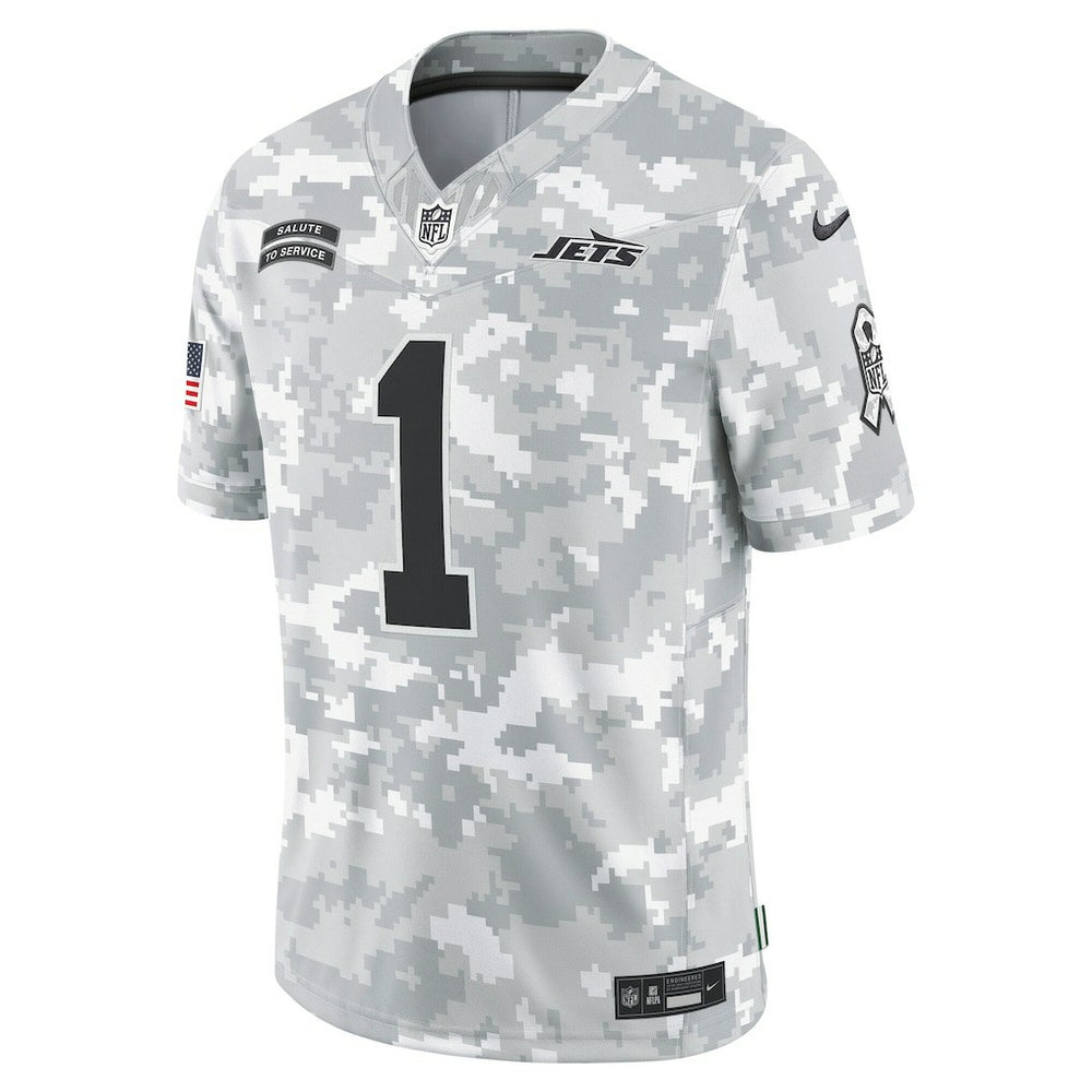 Nike Sauce Gardner New York Jets 2024 Salute to Service Limited Jersey Arctic Camo