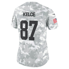 Nike Travis Kelce Kansas City Chiefs Women's 2024 Salute to Service Limited Jersey Arctic Camo