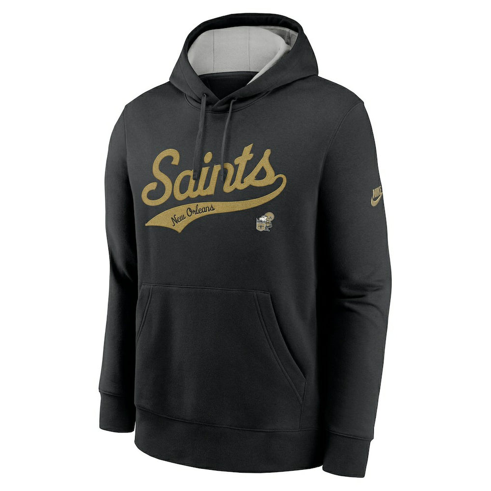 Nike New Orleans Saints Rewind Club Logo Pullover Hoodie Black