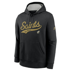 Nike New Orleans Saints Rewind Club Logo Pullover Hoodie Black