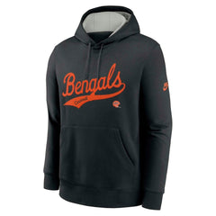 Nike Cincinnati Bengals Rewind Club Logo Pullover Hoodie Black