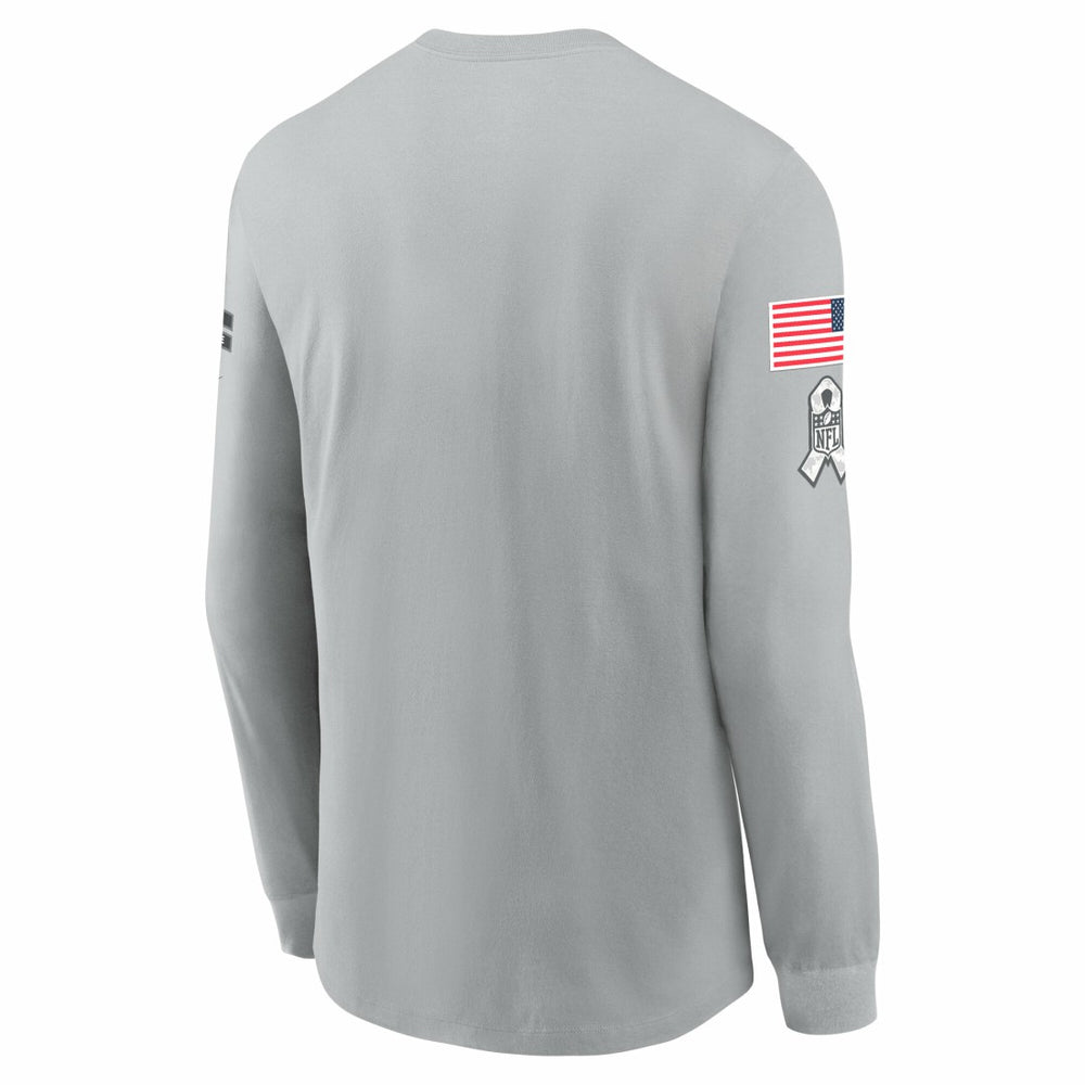 Nike Tennessee Titans 2024 Salute To Service Long Sleeve T-Shirt Gray