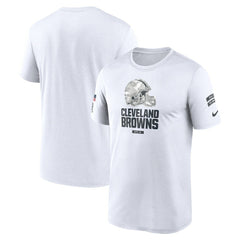 Nike Cleveland Browns 2024 Salute To Service Legend Performance T-Shirt White