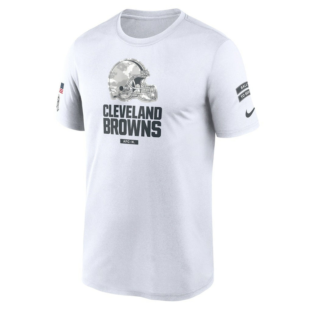 Nike Cleveland Browns 2024 Salute To Service Legend Performance T-Shirt White