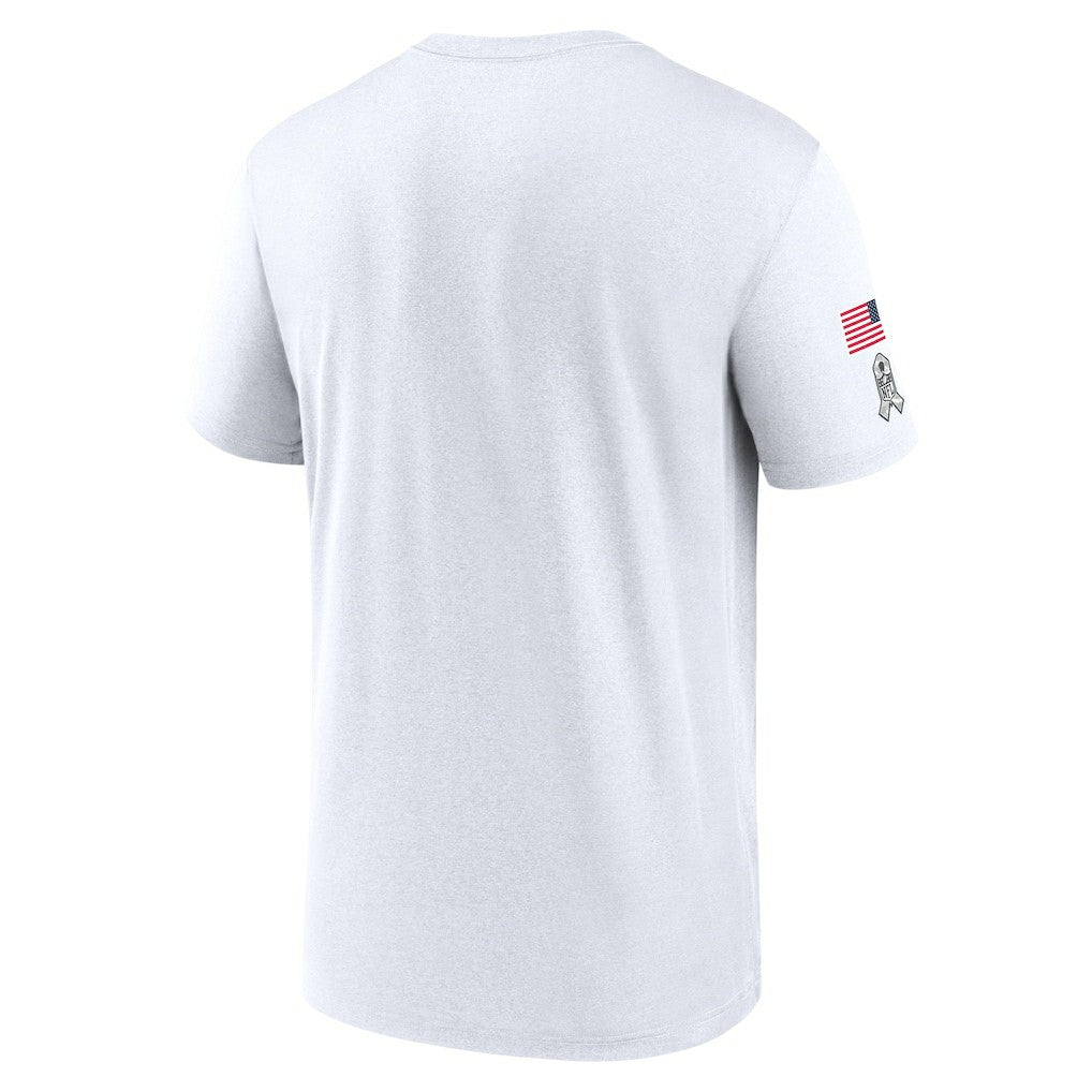 Nike New Orleans Saints 2024 Salute To Service Legend Performance T-Shirt White
