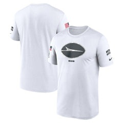 Nike New York Jets 2024 Salute To Service Legend Performance T-Shirt White