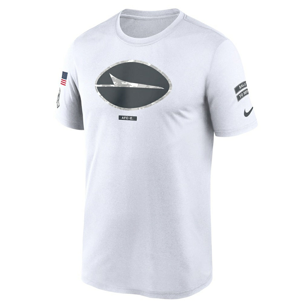 Nike New York Jets 2024 Salute To Service Legend Performance T-Shirt White