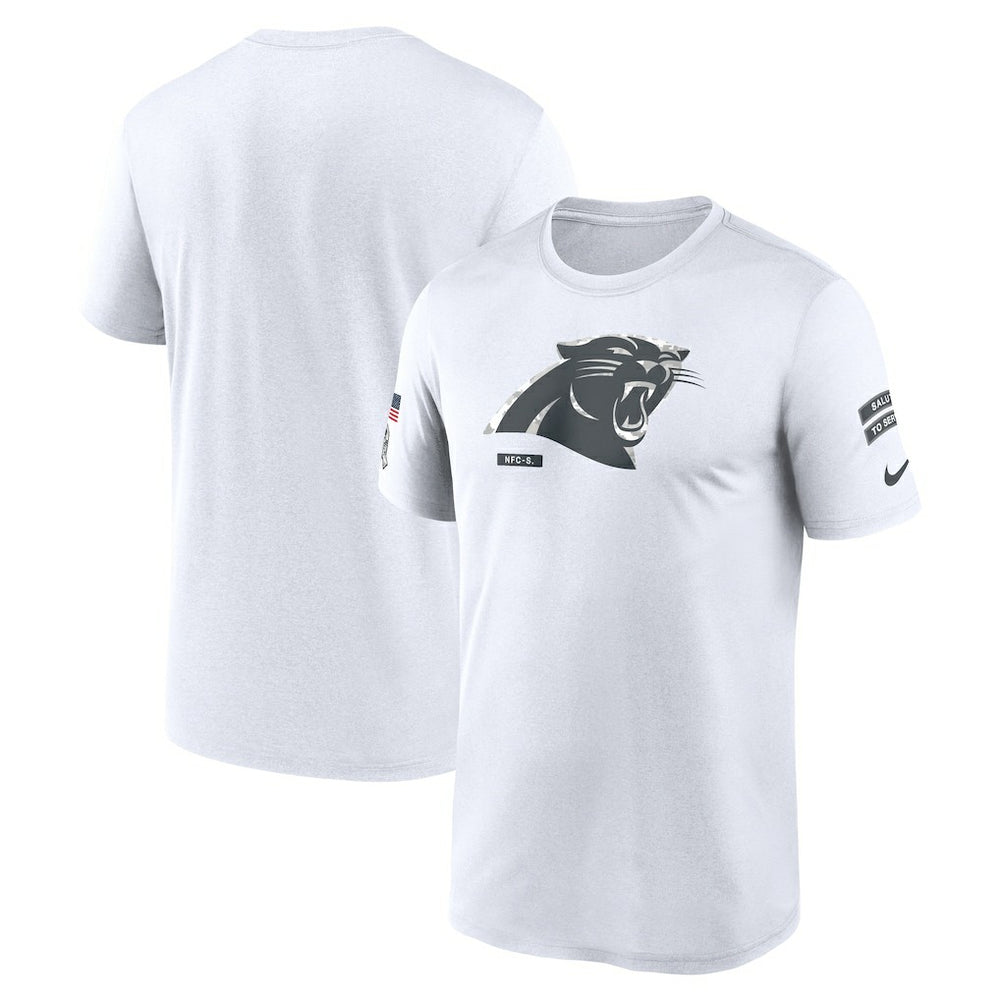 Nike Carolina Panthers 2024 Salute To Service Legend Performance T-Shirt White