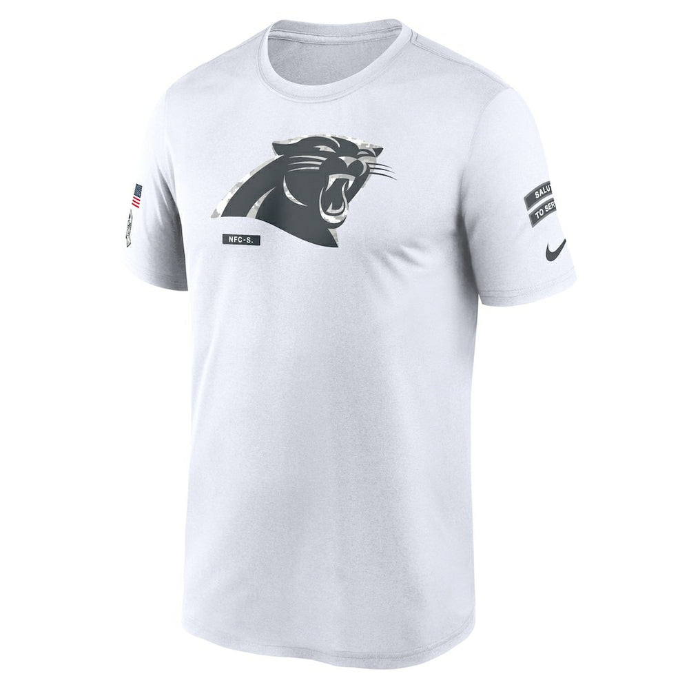 Nike Carolina Panthers 2024 Salute To Service Legend Performance T-Shirt White