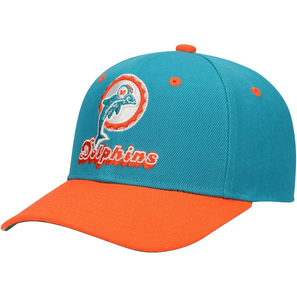 Mitchell & Ness Miami Dolphins Youth All In 2.0 Adjustable Hat Aqua
