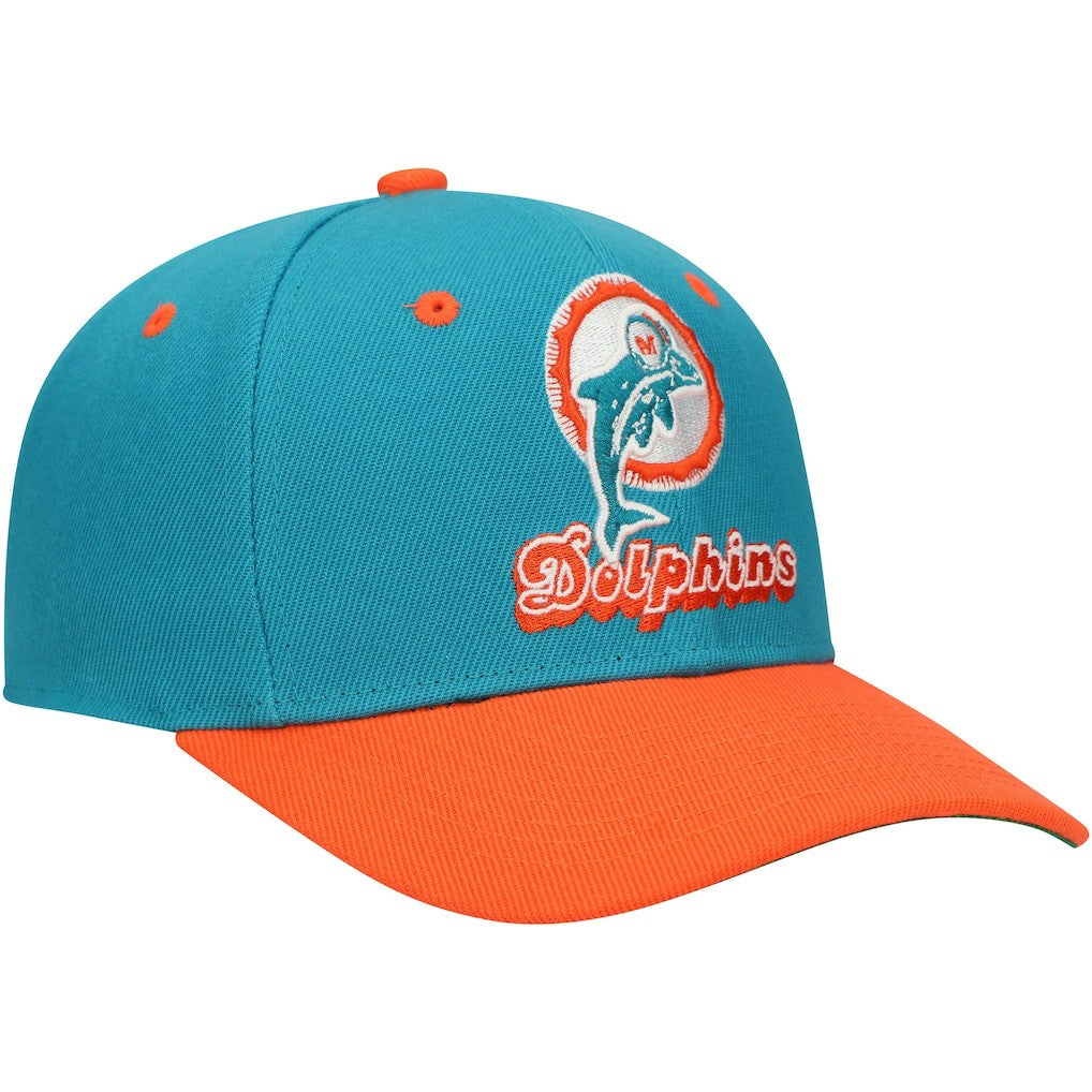 Mitchell & Ness Miami Dolphins Youth All In 2.0 Adjustable Hat Aqua