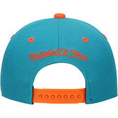 Mitchell & Ness Miami Dolphins Youth All In 2.0 Adjustable Hat Aqua