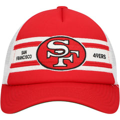 Mitchell & Ness San Francisco 49ers Youth Stripe Trucker Adjustable Hat Scarlet