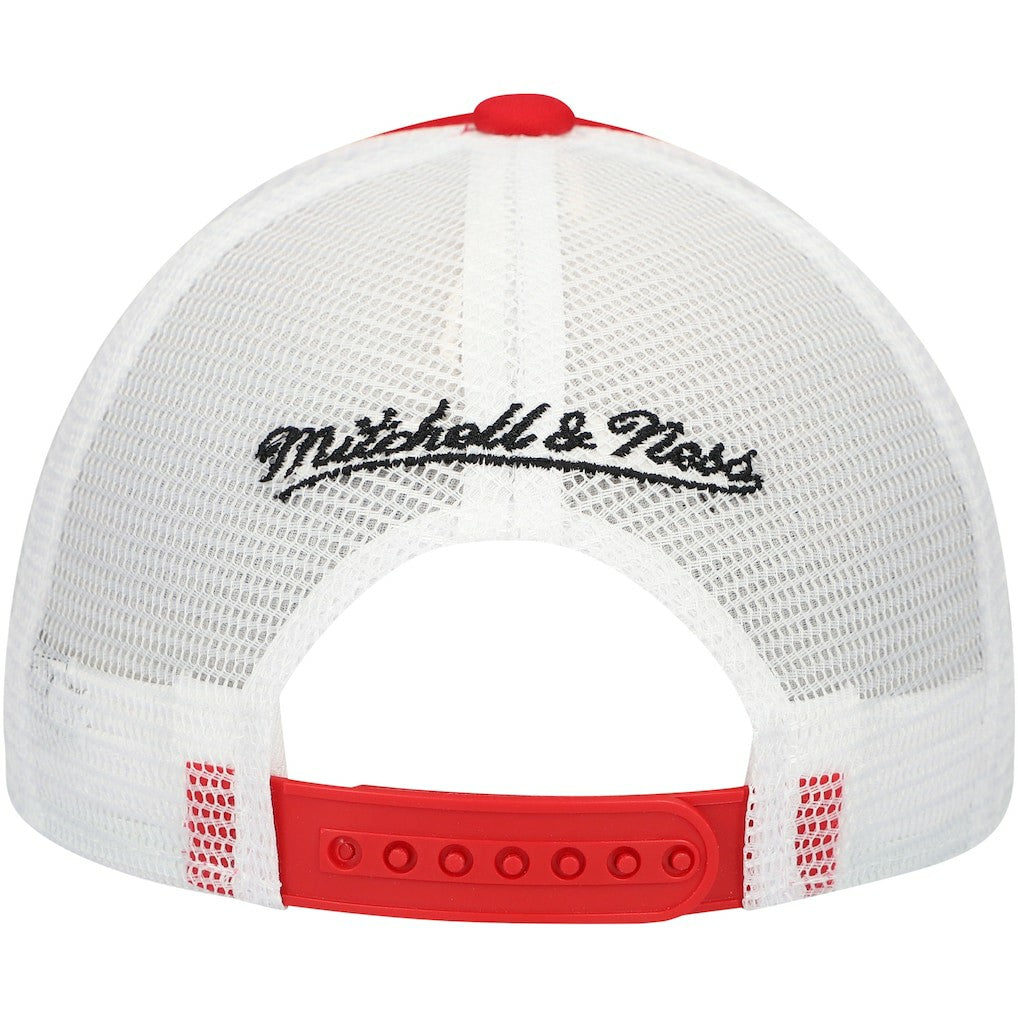 Mitchell & Ness San Francisco 49ers Youth Stripe Trucker Adjustable Hat Scarlet