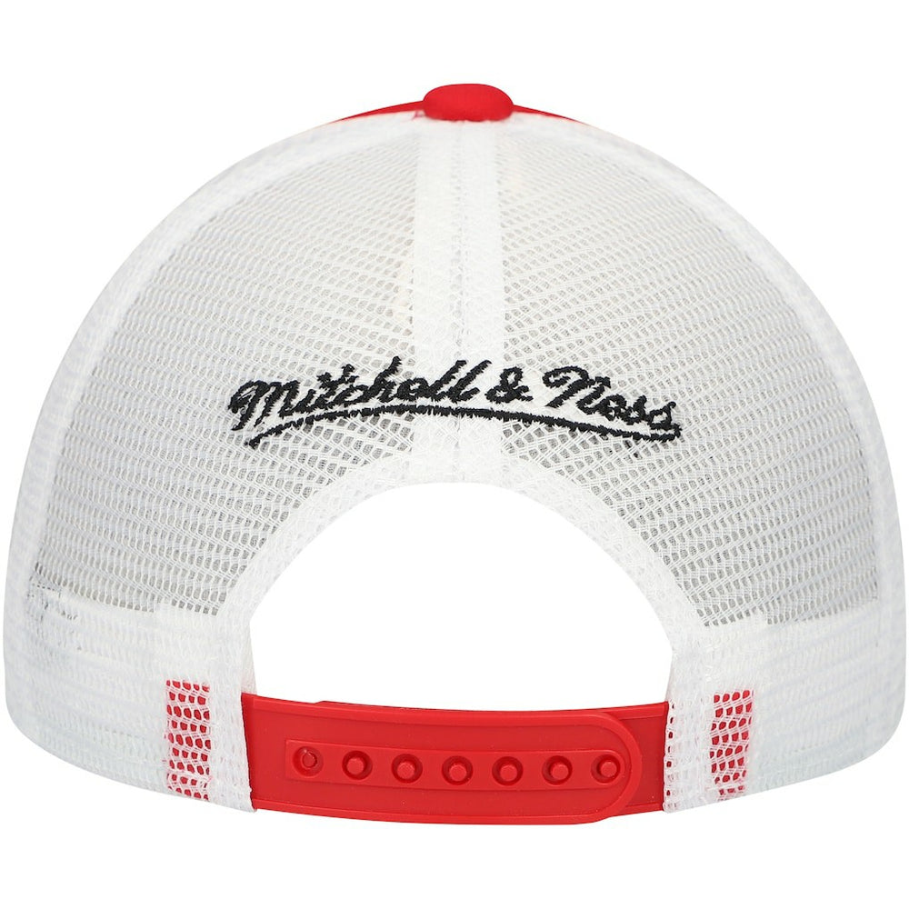 Mitchell & Ness San Francisco 49ers Youth Stripe Trucker Adjustable Hat Scarlet