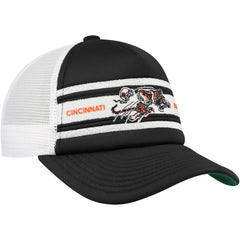 Mitchell & Ness Cincinnati Bengals Youth Stripe Trucker Adjustable Hat Black