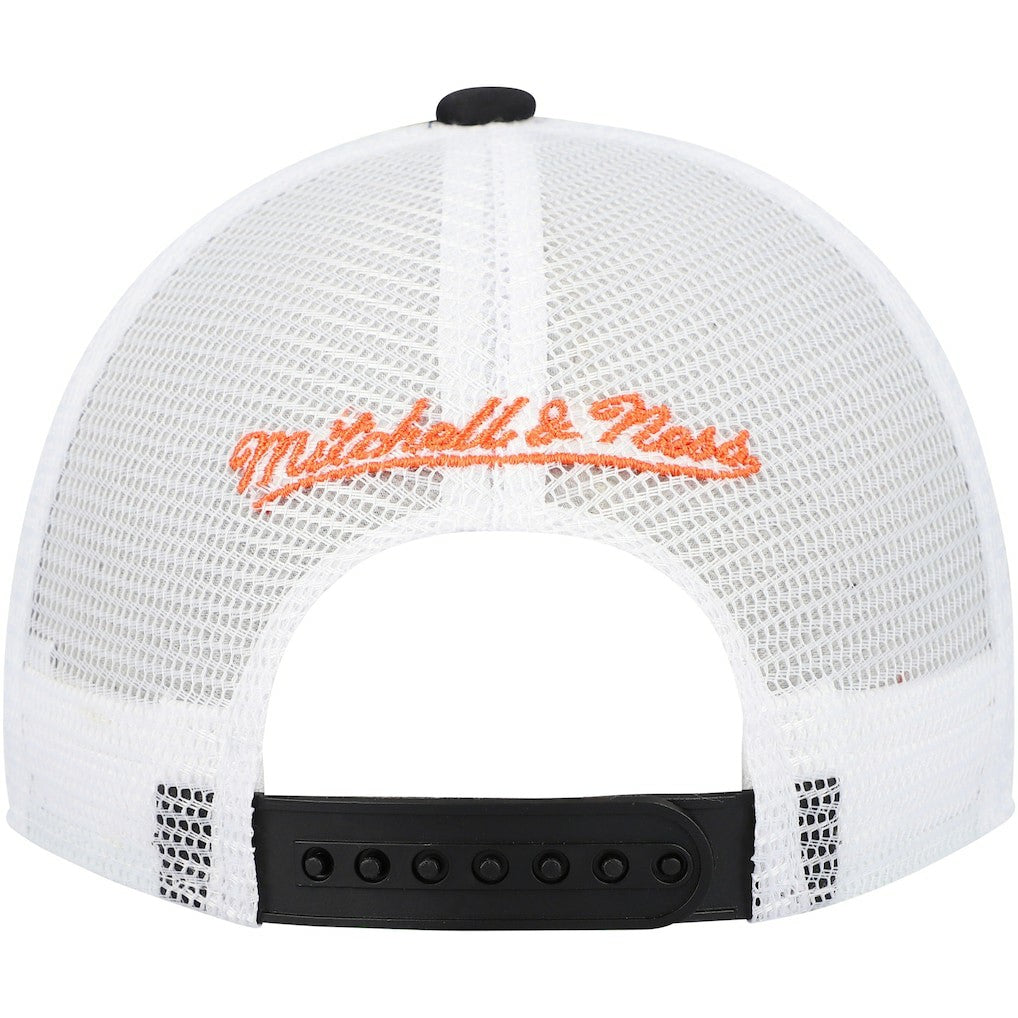 Mitchell & Ness Cincinnati Bengals Youth Stripe Trucker Adjustable Hat Black