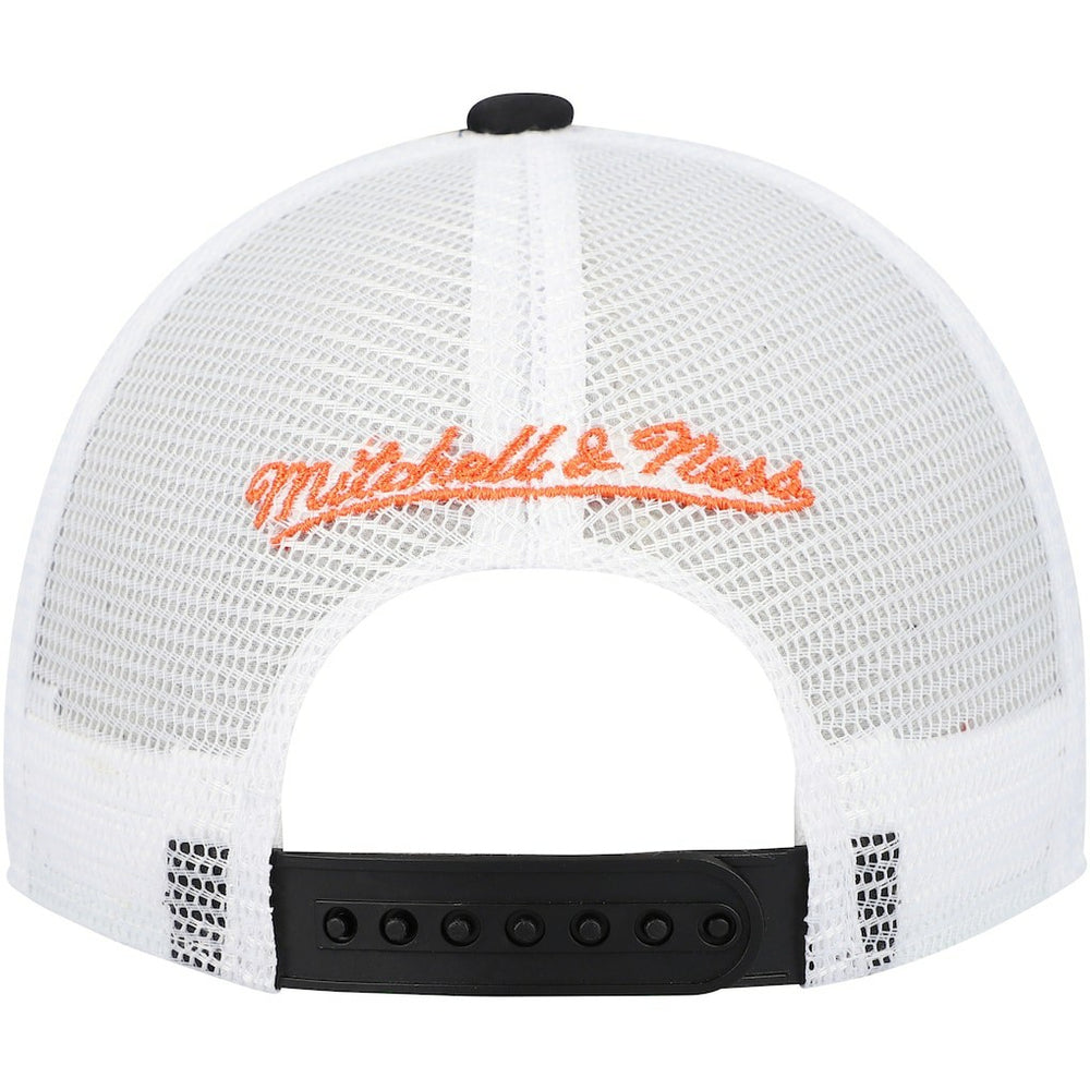 Mitchell & Ness Cincinnati Bengals Youth Stripe Trucker Adjustable Hat Black