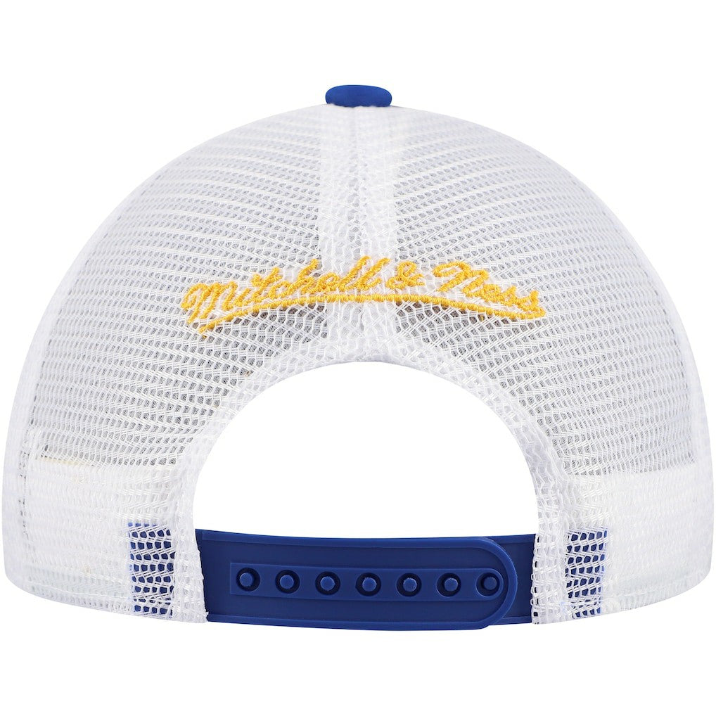 Mitchell & Ness Los Angeles Rams Youth Stripe Trucker Adjustable Hat Royal
